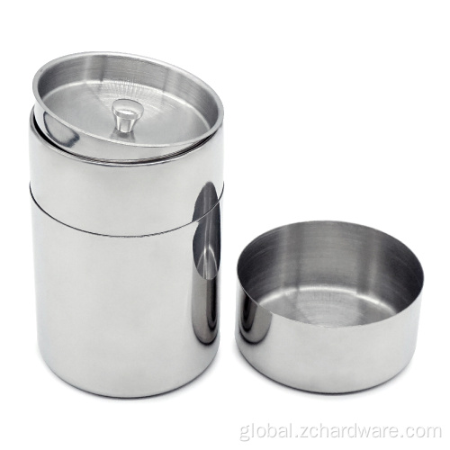 Tea Coffee Sugar Canisters Airtight Double Lids Loose Tea Bags Tin Canister Supplier